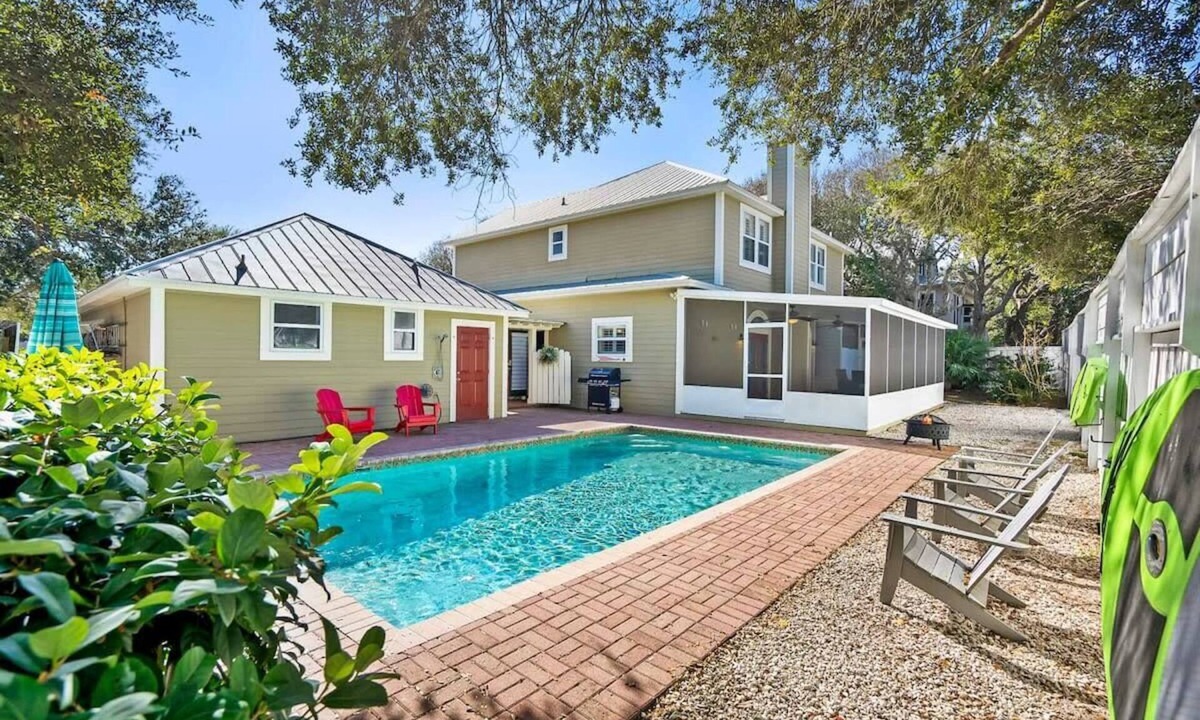 Vilano Beach House | Beach House, Pool, Golf Cart, Game Room, BBQ,