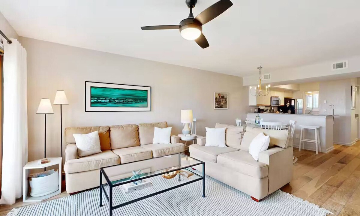 American Beach Condo | Beautiful 2Bd/2.5Ba Ocean Front Condo. Sleeps 6 - Pet Friendly.