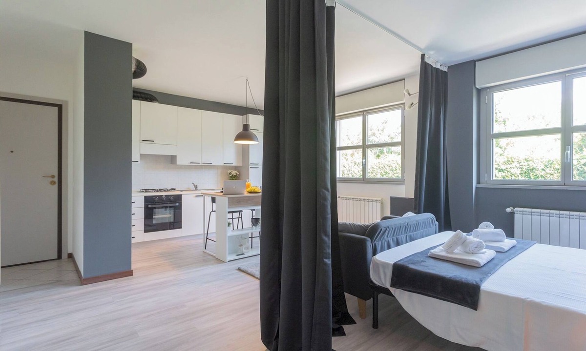 Albate Apartment | Black Loft Como by Rent all Como