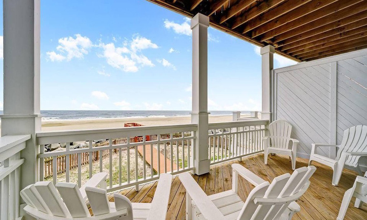 North Carolina Coast House | Dolphin Watch | Oceanfront Pet-Friendly Beach House w/Private Elevator