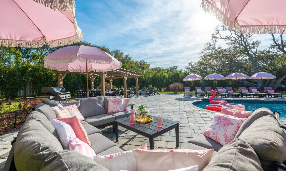 Vilano Beach House | Huge Backyard, EPIC Game Room, Heated Pool, Beach, Hot Tub, Fire Pit, Sleeps 24