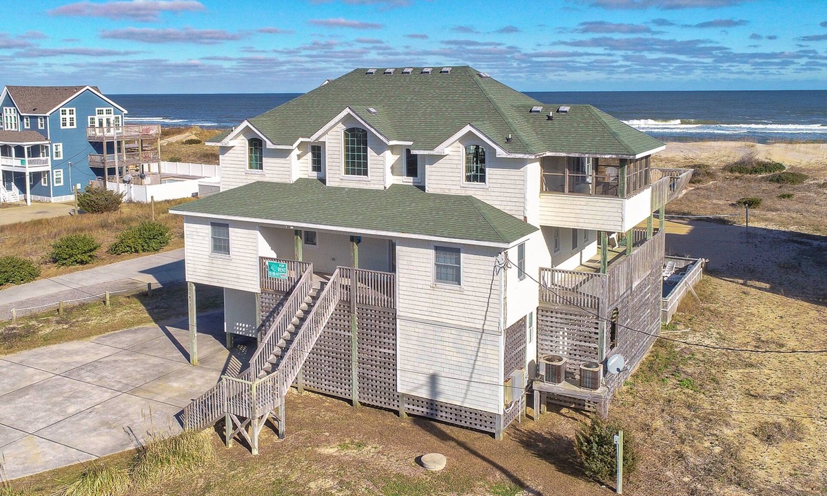 Rodanthe House | Oceanfront home with private theater, hot tub, pool & pool table