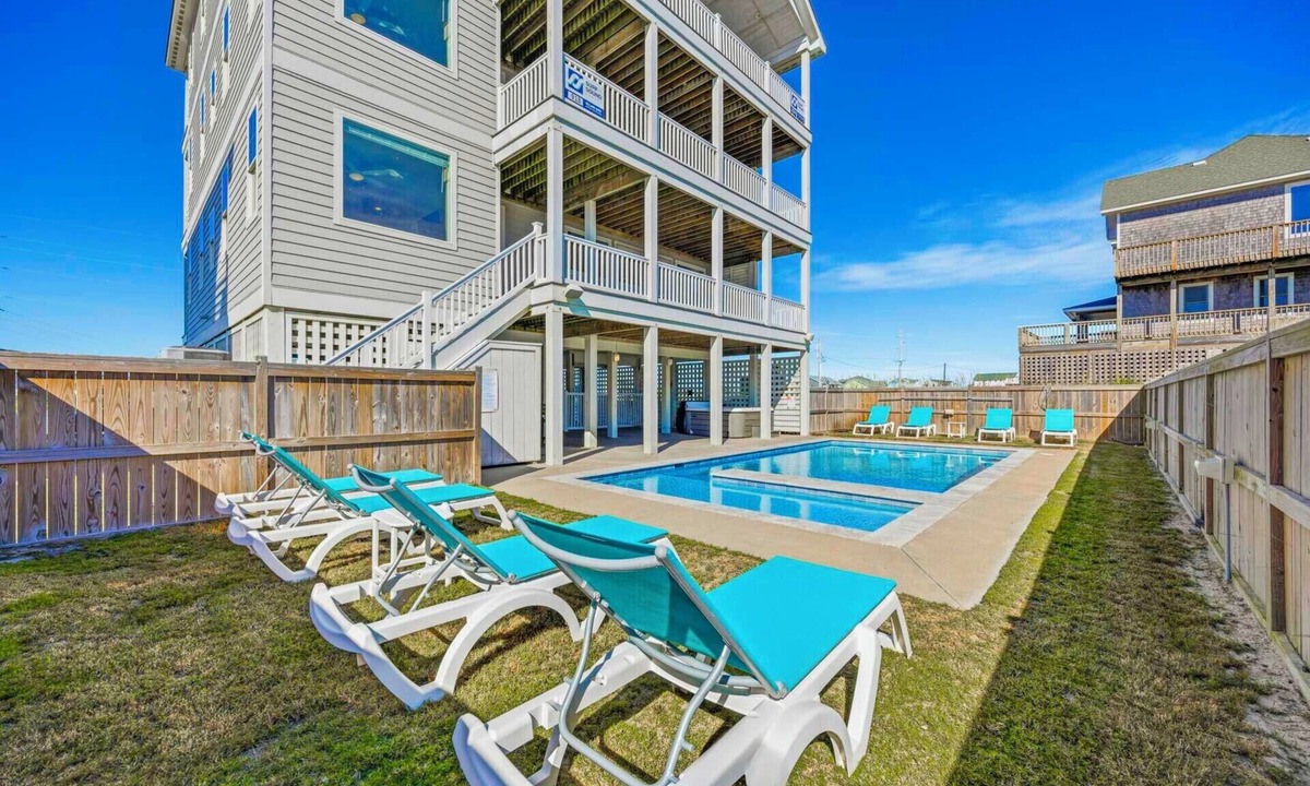 Hatteras House | Premier Oceanfront Dog Friendly w/Pool, Hot Tub, Elevator, Theater, Much More