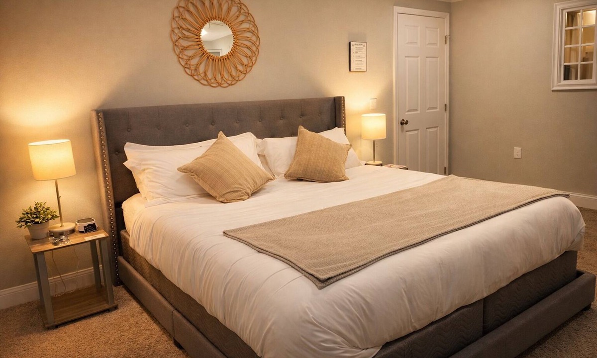 Hermitage Apartment | Private Nashville Guest Suite - King Bed - Massage Chair - Private Entry