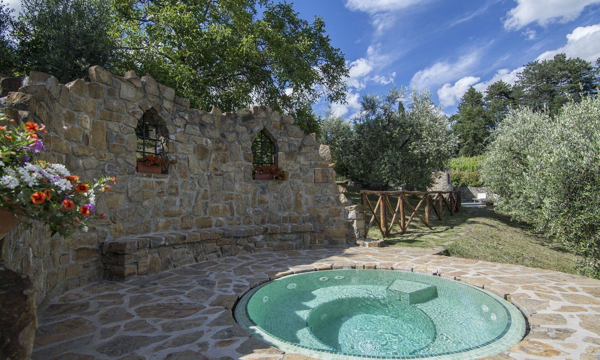 Borgo San Lorenzo Villa | Private Villa with sauna, WIFI, hot tub, private pool, A/C, TV, patio, pets allowed, panoramic view