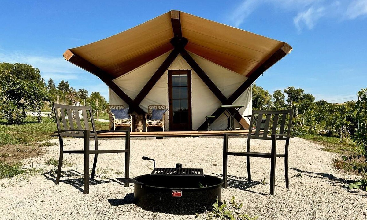 Burt County RV Rental | Reconnect with Nature at this Equipped Tented Cabin in Tekamah, Nebraska