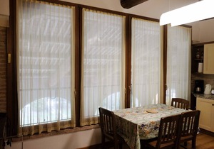 Tigli apartment with two bedrooms and one bathroom on the second floor with 4 metre glass window (apartment 6)