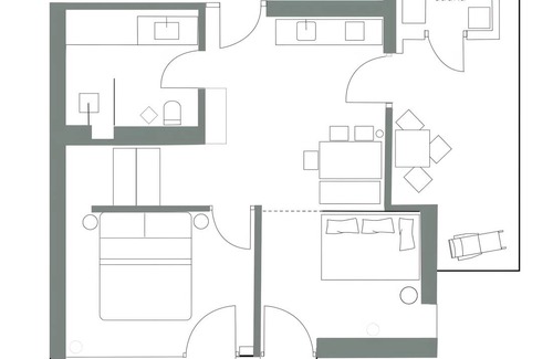 Barbiano Apartment | 48 m² Apartment ∙ 1 bedroom ∙ 2 guests