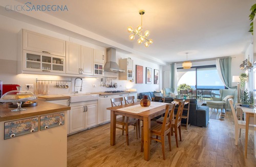 Alghero Apartment | Alghero on the sea. Penthouse with incredible view and covered verandas for 9 people