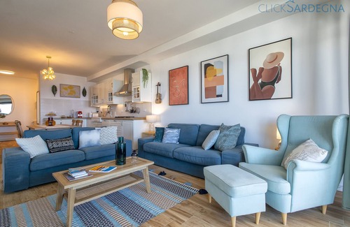 Alghero Apartment | Alghero on the sea. Penthouse with incredible view and covered verandas for 9 people