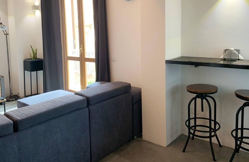 Marina District Apartment | Homerez - Studio 3 km away from the beach for 4 ppl. with balcony at Cagliari