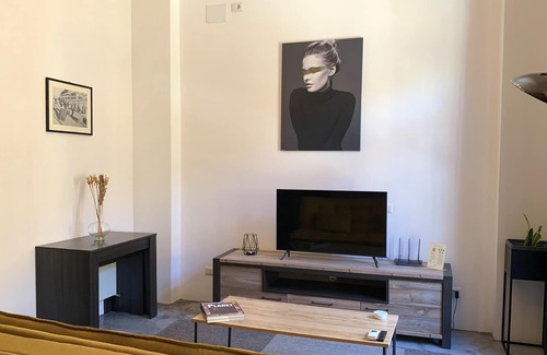 Marina District Apartment | Homerez - Studio 3 km away from the beach for 4 ppl. with balcony at Cagliari