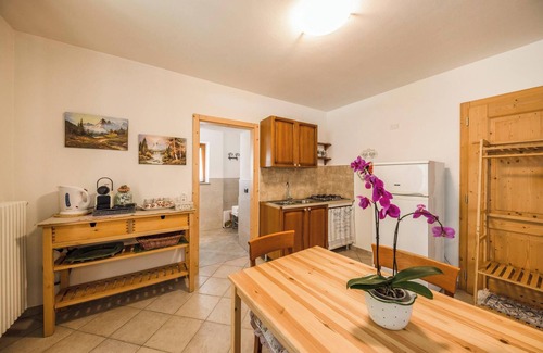 Castello-Molina di Fiemme Apartment | Studio Apartment Casa Nicole with Mountain View, Wi-Fi and Garden