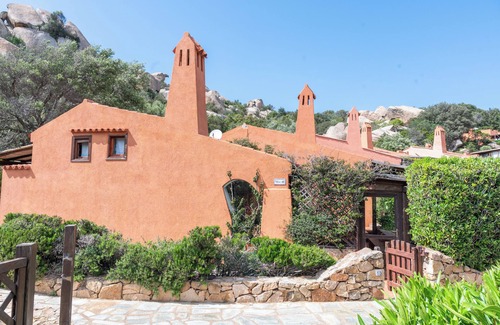 Punta Sardegna Villa | Villa Ari with Sea View, Garden and Shared Pool