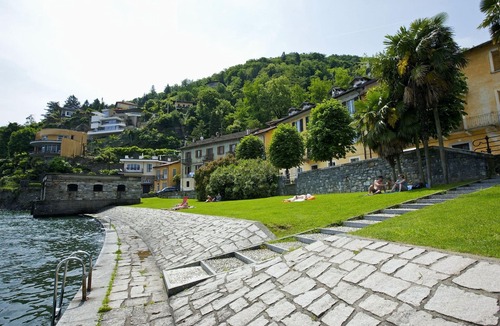 Cannobio Apartment | 2-room apartment with 2 balconies and lake access directly in front of the house