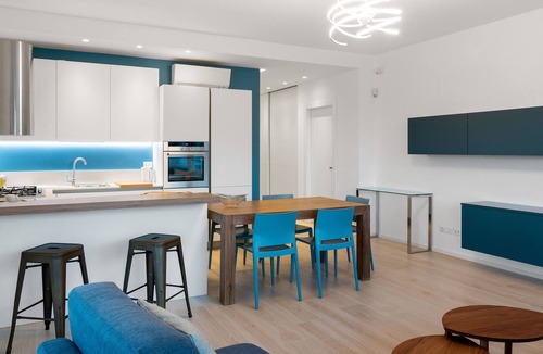 Riccione Apartment | A modern space just steps away from the sea, perfect for an exclusive vacation.