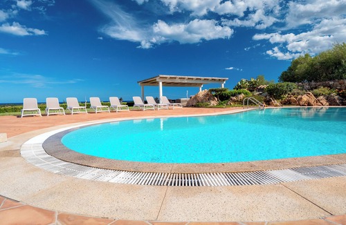 San Teodoro Apartment | Apartment "Cala Brandinchi" with Sea View, Private Terrace and Shared Pool