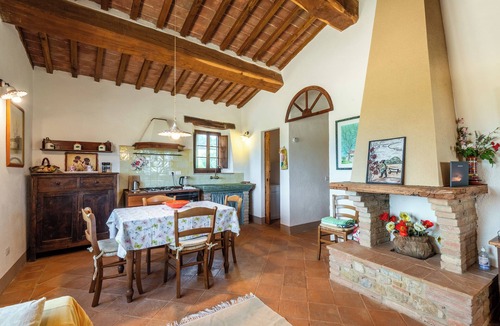 Radicondoli Apartment | Apartment 'Casa Rurale Panoramica' with Mountain View, Shared Pool and Wi-Fi