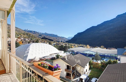 Saint-Vincent Apartment | Apartment 'Vanna House' with Mountain View, Private Terrace and Balcony