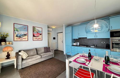 Santa Maria - Rezzonico Apartment | Apartment with swimming pool, lake view, parking - Larihome A72
