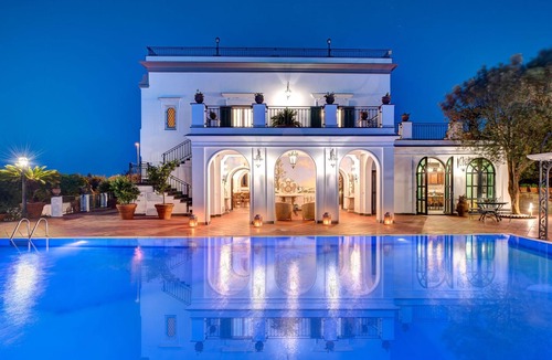Sant'Agnello Villa | Beautiful private villa with A/C, WIFI, private pool, TV, patio, panoramic view, close to Sorrento