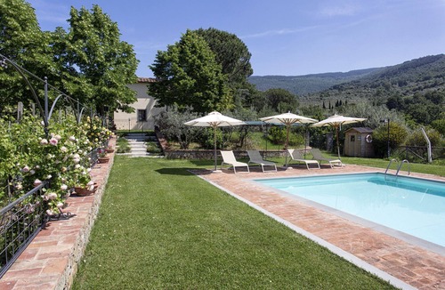 Cortona Villa | Beautiful private villa with A/C, WIFI, private pool, TV, patio, panoramic view, close to Cortona