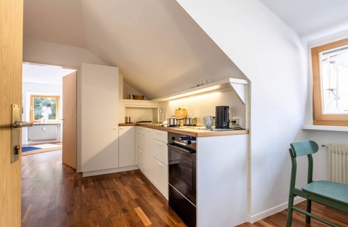Brunico Apartment | Central Attic Castle View with private parking
