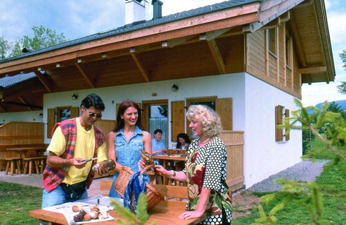 Sarnonico Ski Chalet | Chalet "Camping Park Dolomiti Village" with Mountain View, Shared Pool & Wi-Fi