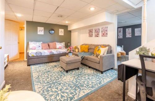 Terre Haute Apartment | Charming Modern Farmhouse Retreat