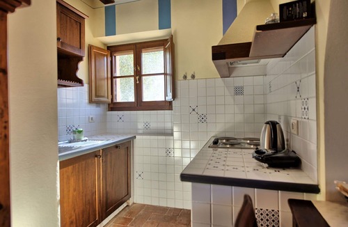 Castelnuovo Berardenga Apartment | Cosy apartment for 2 guests with A/C, pool, TV and panoramic view, close to Siena