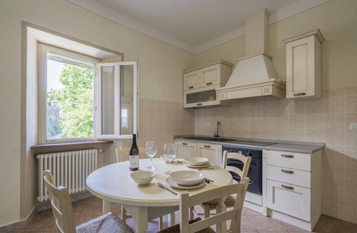 Monforte d'Alba Apartment | Cosy apartment for 4 people with WIFI, pool, TV and balcony, close to Alba