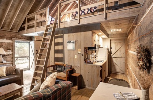 Spring Grove Cabin | Cozy Cabin with fireplace, hot tub & hiking trails