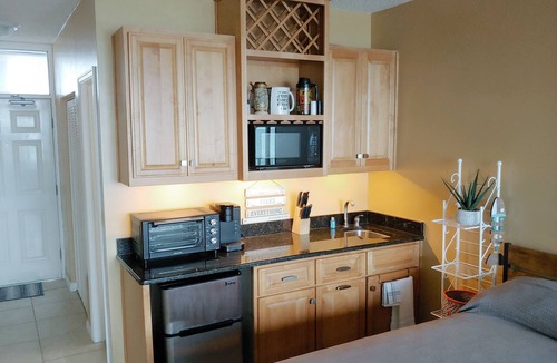 Daytona Beach Shores Apartment | "Direct Oceanfront Studio Condo" Near Sunglow Pier. Under building renovations.