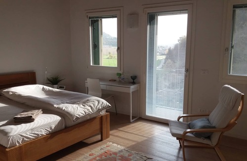 Castelgomberto Bed & Breakfast | double room with balcony and view - private bathroom