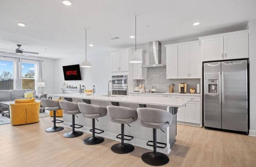 Wake Forest Condo | Downtown Wake Forest Luxury Condo | Rooftop Terrace + EV Charger