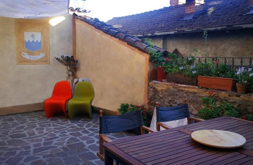 Castelletto d'Orba Apartment | Former military outpost watchtower at the entrance to the village.