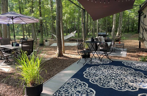 Wheeler House | Glamping 4 miles from Dunes State Park close to town however secluded& private.