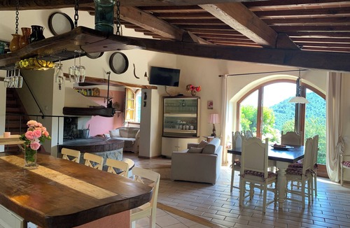 Montieri Villa | Green oasis of peace! Tuscan country house 10 pers. nPanoramic view pool