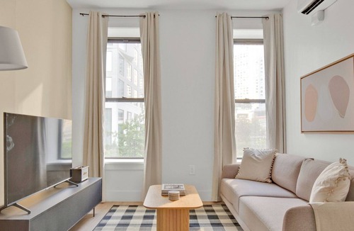 Downtown Brooklyn Apartment | Hip Downtown BK 2BR w/ W/D & Outdoor Space, nr Barclays, by Blueground