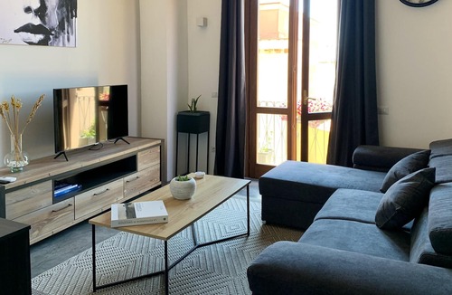 Marina District Apartment | Homerez - Studio 3 km away from the beach for 4 ppl. with balcony at Cagliari