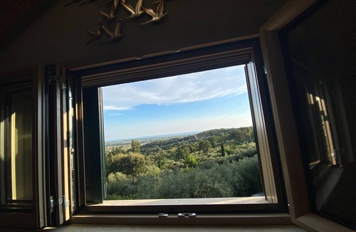 Minturno House | House in the hills overlooking the sea between Rome and Naples, with wonderful pool among olive trees