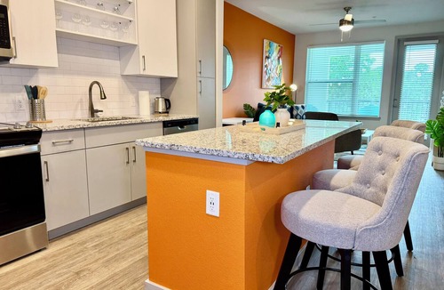 Southside Apartment | Lux King Bed Pool Gym Near Stadium TownCenter Mayo
