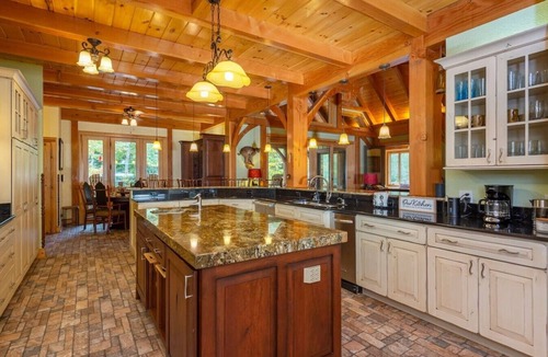 Burnsville House | Luxe Riverfront Escape with Panoramic Mountain Views + Pickleball Court