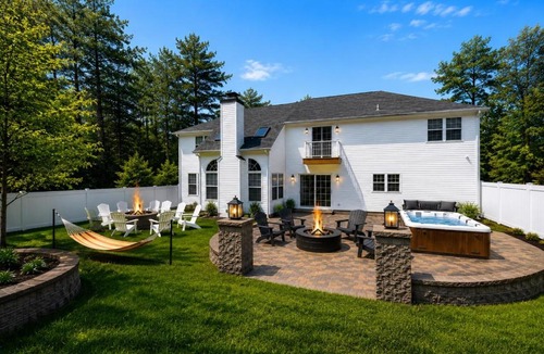 East Stroudsburg House | Luxury 5BR Backyard Oasis Hot Tub Game Room
