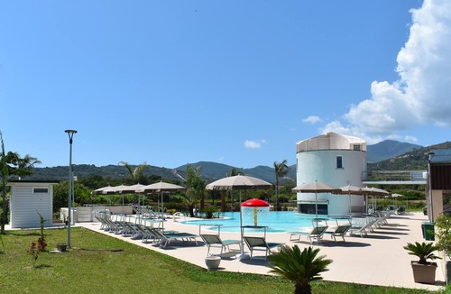 Casal Velino Apartment | Luxury Oasis: Apartment with Terrace and Charming Pool at Hyéle!