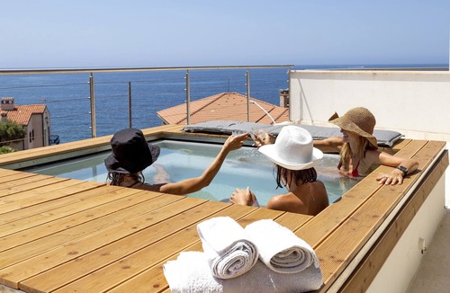 Fertilia Villa | Luxury Seafront Villa with Rooftop Pool & Stunning Sea Views