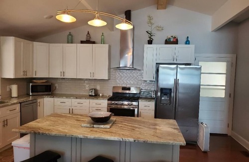 Littleton House | Main lake view, private beach and dock at Lake Gaston. Pet-Friendly!