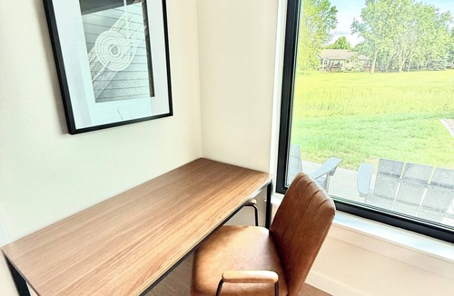 Arnolds Park Condo | Modern 3-Story Condo Across from Arnold’s Park – Walk to Fun, Lake, & Dining!