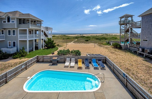 Rodanthe House | Oceanfront home with private theater, hot tub, pool & pool table