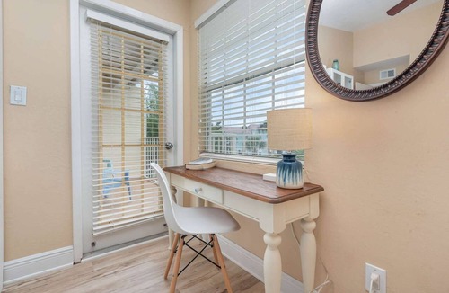 Ocean Side Village Condo | Peacock · Bright Beachy King Bed Condo · Half Mile to Beach